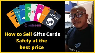 How to Sell Gift Cards safely and at the Best Price Amazon google play iTunes Steam Xbox etc [upl. by Eenahpets]