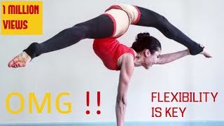 How to yoga and mix contortionist with your flexibility  LAVINA ENTERTAINMENT [upl. by Leaffar925]