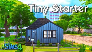 The Sims 4  Speed Build  Tiny Starter  No CC  Sims 4 Tiny Living Starter Build [upl. by Etnoel]