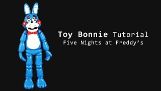 Five Nights at Freddys 2 Toy Bonnie Polymer Clay Tutorial [upl. by Ahsenat533]