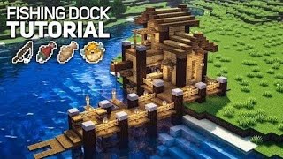 MINECRAFT FISHING DOCK TUTORIAL  COMO FAZER CAIS DE PESCA [upl. by Whall503]