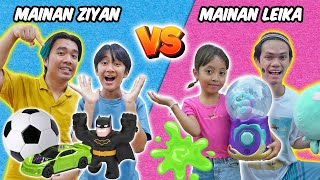 ZIYAN VS LEIKA Challenge Mainan Cowok VS Mainan Cewek Banyak Mainan Keren [upl. by Robinett370]