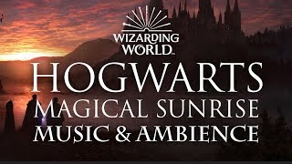 Harry Potter Music amp Ambience  Magical Sunrise at Hogwarts [upl. by Kinson]