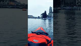 Inflatable kayak adventure in Zürich shorts [upl. by Onaicram]