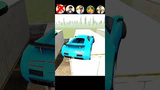 Big youtuber super car jump tets🏎🤯  Indian bike driving 3d  shorts short viralshort [upl. by Mode328]