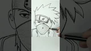 How to draw kakashi hatake subscribe for drawing shorts short shortsfeed [upl. by Ecneret]