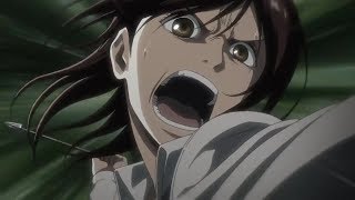 Sasha vs Titan Attack on Titan Season 2 Episode 2 Epic Fight Scene [upl. by Notanhoj]