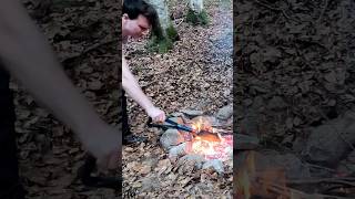 FIRE🔥COOKING🥔foryou camping nature fyp viralvideo viralshorts trending trendingshorts [upl. by Aerdna]