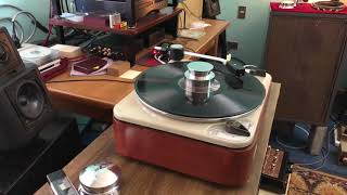 Thorens td135 211tube amp and old 50’s cinema spakers isophone [upl. by Ayardna]