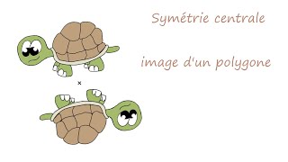 Image dun polygone par une symétrie centrale [upl. by Zeugirdor]