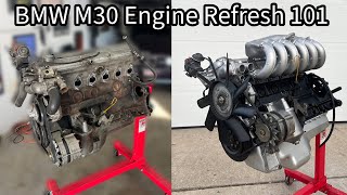 Making A 50 Year Old BMW Engine New Again M30 Inline 6 Engine Restoration [upl. by Lashar]