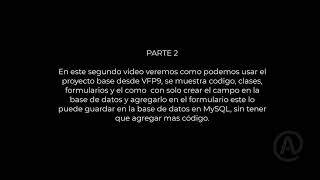 PROYECTO BASE VFP9 CODEJOCK Y MYSQL [upl. by Silvers881]