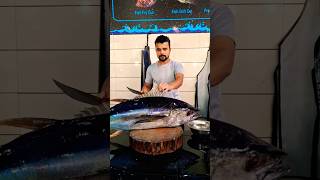 Wow big tunafish cutting skills short video c water in karela vlog [upl. by Repsihw]