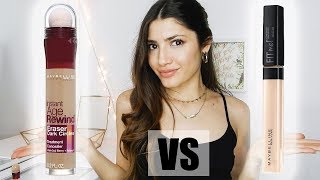 FIT ME vs AGE REWIND ¿CUÁL ES MEJOR Manchas acné y ojeras  Niki Mayo [upl. by Suedaht]