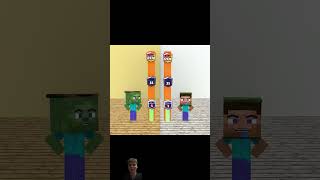 Who will reach rank 6974 Baby Zombie or Baby Herobrine E minecraft memes minecraftmemes funny [upl. by Atekihc]