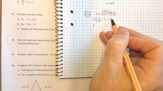 Matematik 1 Lösningar till prov i Algebra uttryck och ekvationer [upl. by Florencia541]