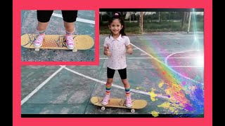 Como andar en patineta por primera vez  para niños  FANISONICA 🌈🛹❤ [upl. by Rustin156]