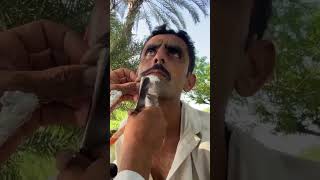 ASMR Fast Shaving with old barber asmr shaving hairsalon haircut traditionalshaving shavers [upl. by Rolan]