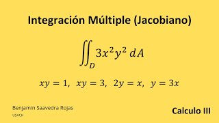 Integral doble por Cambio de Variable Jacobiano [upl. by Gnuj168]