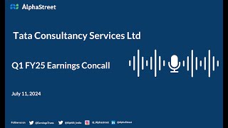 Tata Consultancy Services Ltd Q1 FY202425 Earnings Conference Call [upl. by Waine800]