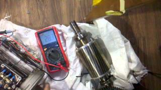 Test 1 generator din motor asincron de 750RPM [upl. by Nerot]