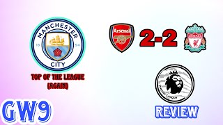 Man City go top Premier League Gameweek 9 Review [upl. by Lettie]