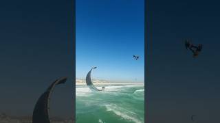 Extremely low kiteloop kiteboarding kitesurfing kitesurf bigair megaloop [upl. by Elrak]