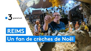 Un Rémois construit une crèche monumentale pour Noël [upl. by Kurys]