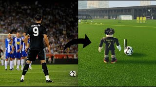 Recreating IRL goals on RF24 Roblox [upl. by Ridinger]