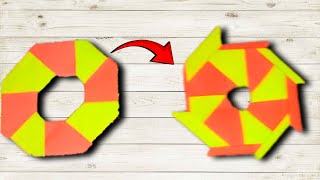 How To Make A Ninja Star  Making Transforming Ninja Star  Diy Paper Weapons For Beginners [upl. by Forsta]