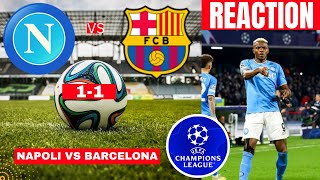 Napoli vs FC Barcelona 11 Live UEFA Champions League UCL Football Match Score Highlights Vivo [upl. by Imhskal]