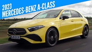 2023 MercedesBenz AClass Hatchback A250e  First Look  AUTOBICS [upl. by Wolcott]