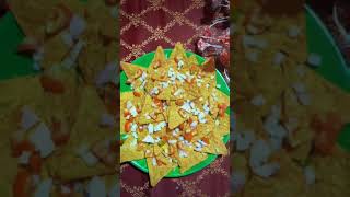 nachos chaat making in 2 min easy recipe shortvideo foodieyoutubeinstagram [upl. by Nauqet]