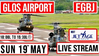 Glos Airport EGBJ  Live Stream no ATC Sunday 19th May 1000L✈️ [upl. by Garreth334]