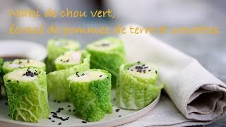 Recette maki chou vert [upl. by Filide]