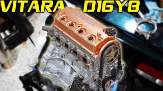 D16Y8 Turbo Head Install 4K [upl. by Asilem]