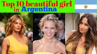 🇦🇷🇦🇷 Top 10 beautiful girl in Argentina 2024 pampita nicole usa dolores zaira barreiro [upl. by Bull18]