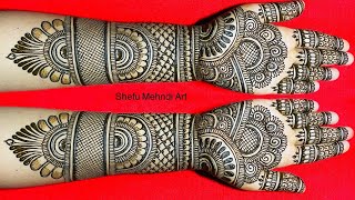 Latest simple full hand bridal mehndi designs  wedding 2022 special front hand mehendi design [upl. by Brianna]