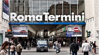 Stazione Termini in Rome Walking Tour [upl. by Hannon123]