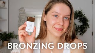 My Morning Skincare Routine with Drunk Elephant Bronzing Drops [upl. by Attenrev]