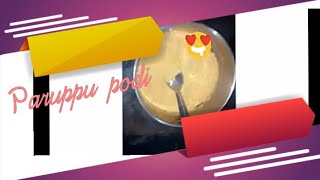 How to make Paruppu Podi Recipe in Tamil [upl. by Aneger]