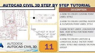 Point label style in civil3d [upl. by Stevie]