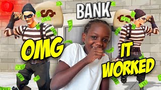 FORTNITE I ROBBED A BANK 5000000 LOOT [upl. by Ahseela114]