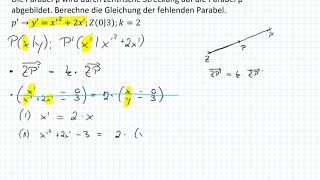 Zentrische Streckung  Urparabelgleichung bestimmen 9I7 [upl. by Traci]