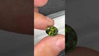 Full Fire Titanite Green Sphene Gemstone [upl. by Lleira293]