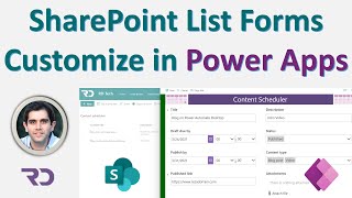 How to Customize SharePoint list forms with Power Apps  Beginners Tutorial [upl. by Rebliw586]