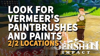 Look for Vermeers paintbrushes and paints Genshin Impact [upl. by Mcallister]