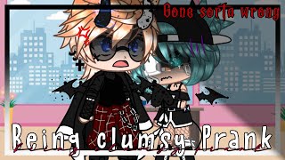 😭💢 Being Clumsy for 24 hours  Gacha Prank  Gacha LifeClub  Gone kinda wrong💀 💢😭 [upl. by Yeoj]