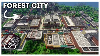 Building A City In Minecraft [upl. by Maribelle]