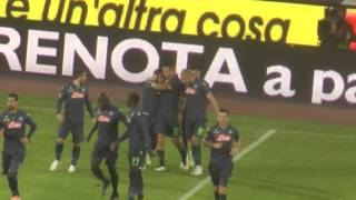 NapoliSlovan Bratislava 30 11122014 Gol di Hamsik Live in HD dalla Curva B [upl. by Eula]